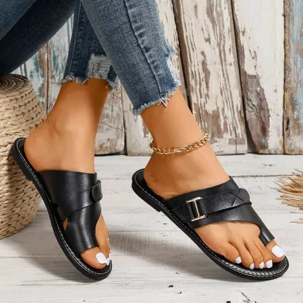 Women's Orthopedic Bunion Sandals - Arch Support Leather