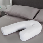 Side Sleeper Pillow with Ear Hole - Orthopedic Back Support