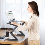 360-Degree Ergonomic Laptop Stand - Detachable Mouse Plate Riser