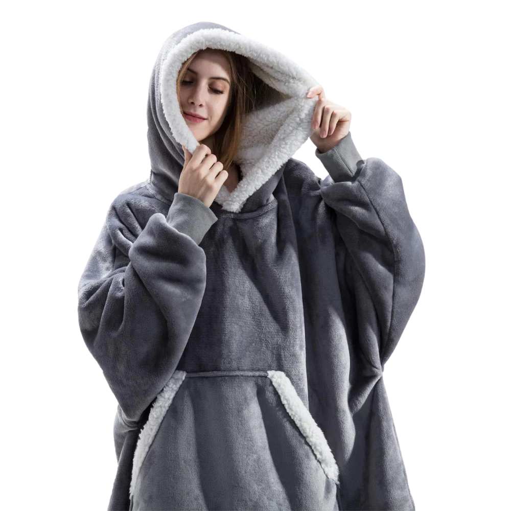 Giant Blanket Hoodie - Cozy 2-in-1 Wearable Blanket