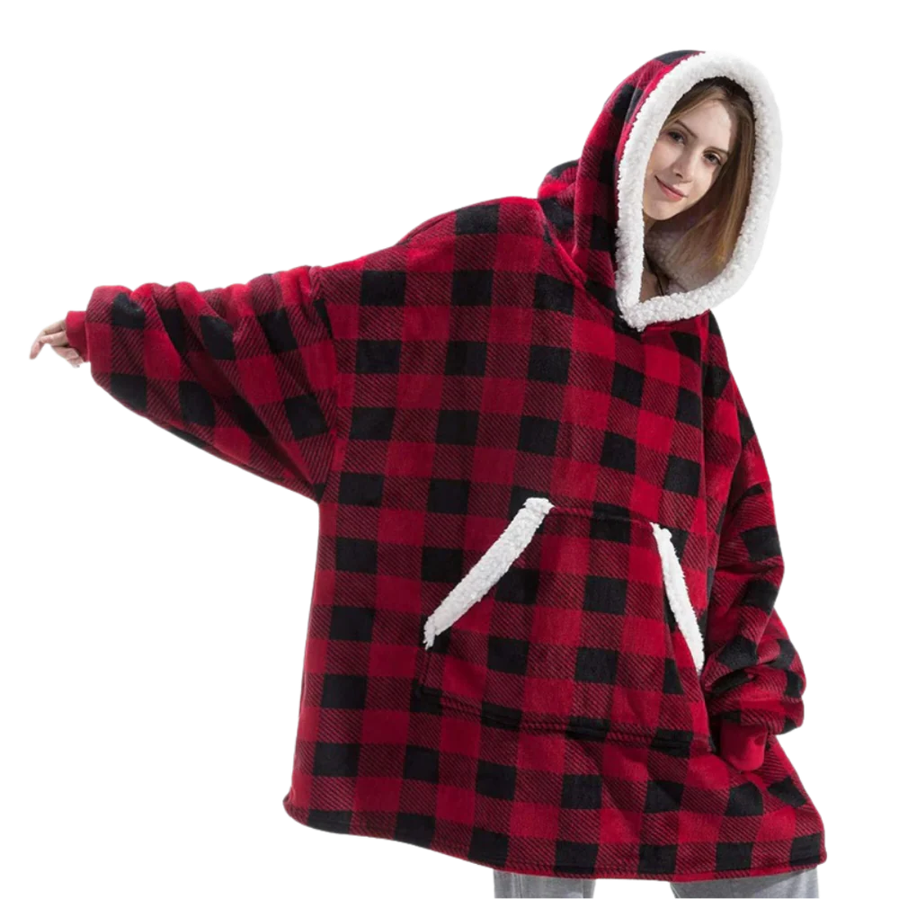 Giant Blanket Hoodie - Cozy 2-in-1 Wearable Blanket