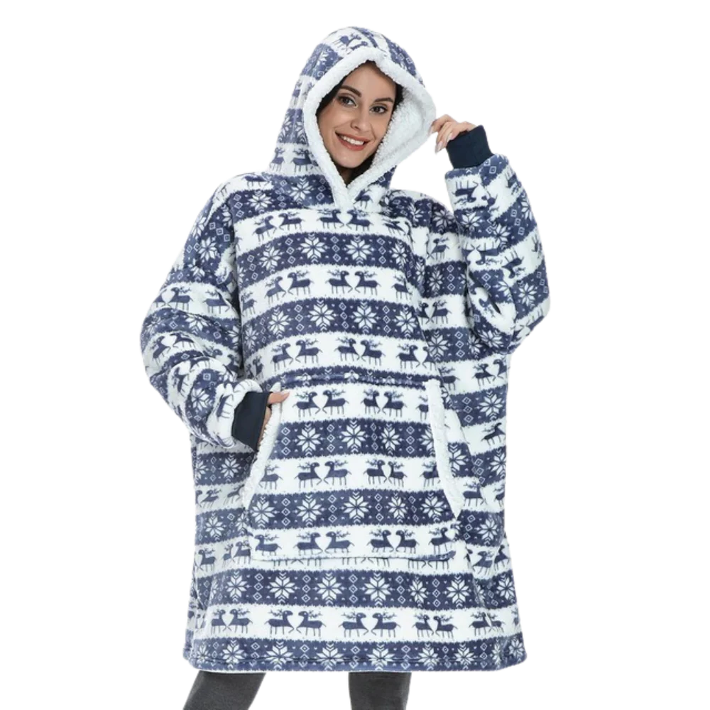 Giant Blanket Hoodie - Cozy 2-in-1 Wearable Blanket