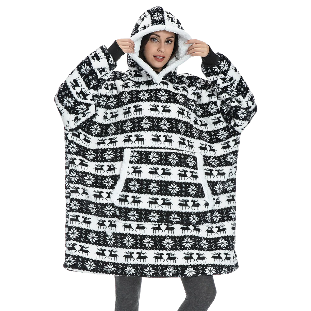 Giant Blanket Hoodie - Cozy 2-in-1 Wearable Blanket