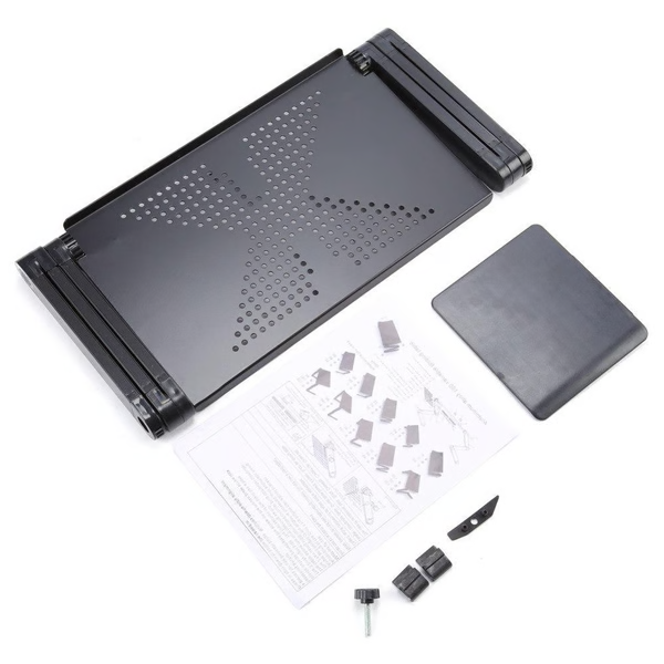 Adjustable Laptop Stand - Sturdy Sit-or-Stand Desk Riser