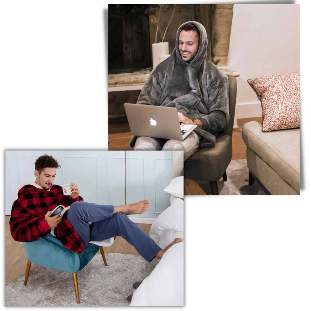 Giant Blanket Hoodie - Cozy 2-in-1 Wearable Blanket