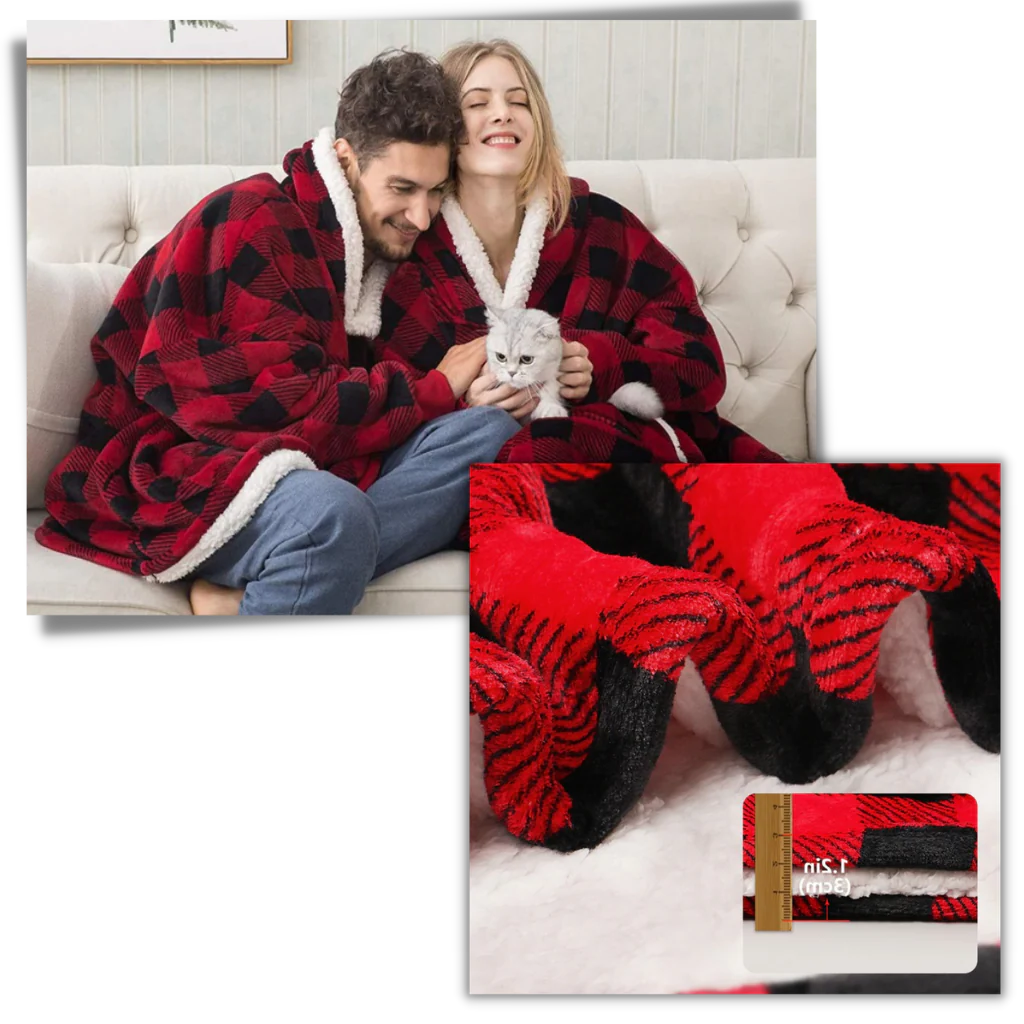 Giant Blanket Hoodie - Cozy 2-in-1 Wearable Blanket