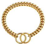 Stainless Steel Dog Chain Collar - Heavy-Duty Walking Links