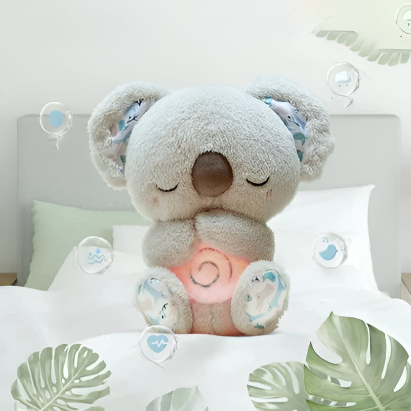 Calming Koala Plush Toy - Soothing Breathing Motion with Music