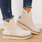 Women's Winter Ankle Boots - Warm Fur-Lined Snow Booties