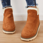 Women's Winter Ankle Boots - Warm Fur-Lined Snow Booties