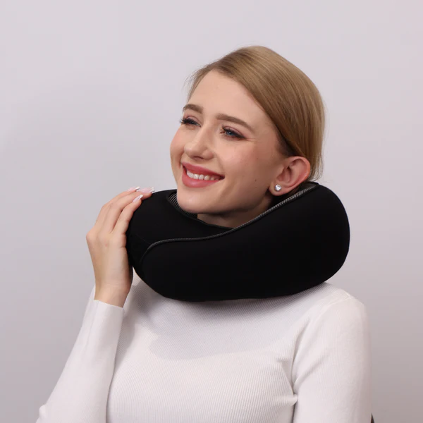 Travel Neck Pillow - Ergonomic Head & Neck Support for Long Trips