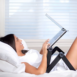 360-Degree Ergonomic Laptop Stand - Detachable Mouse Plate Riser