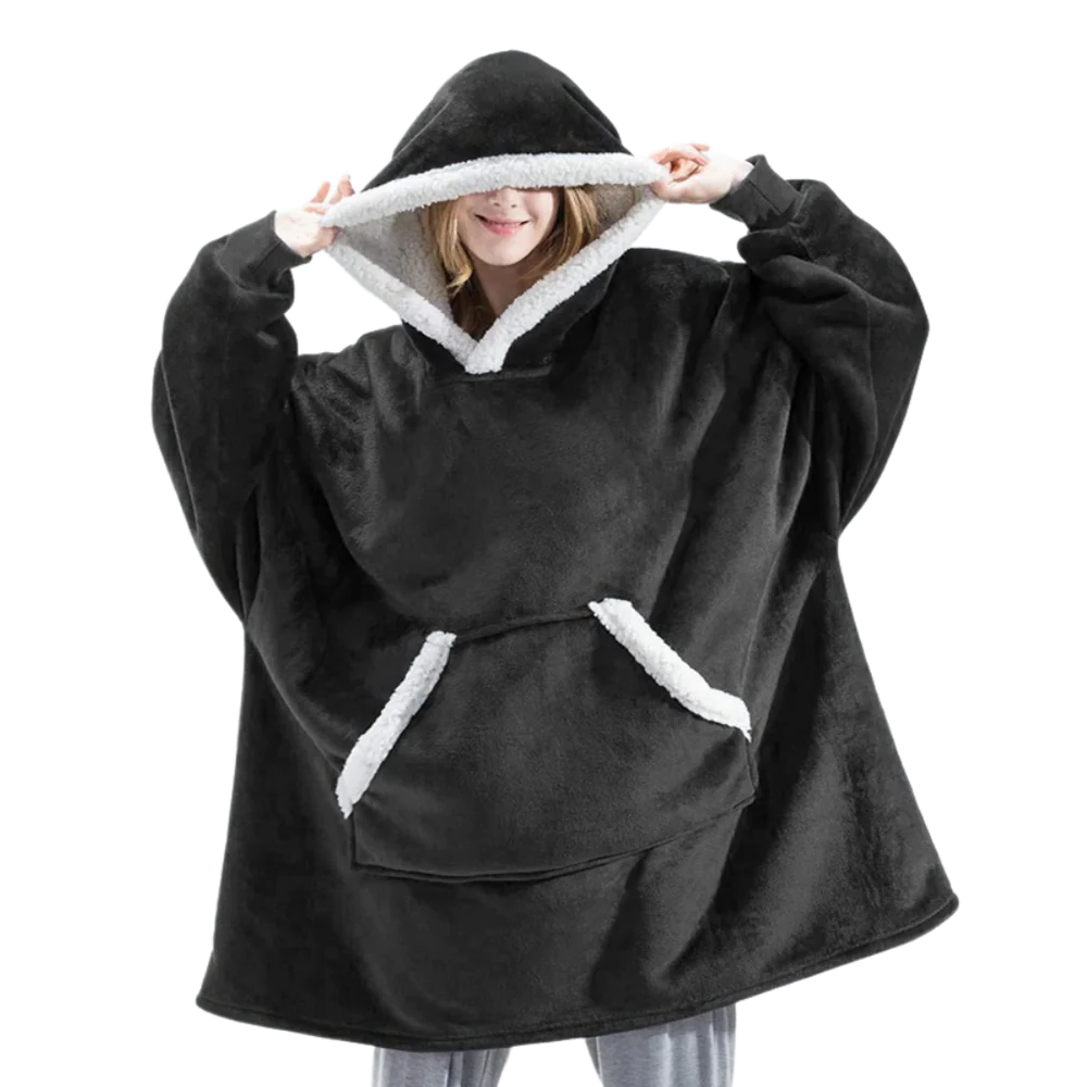 Giant Blanket Hoodie - Cozy 2-in-1 Wearable Blanket
