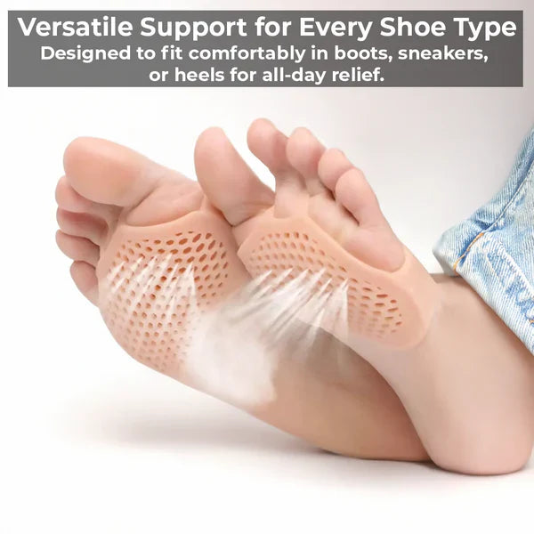 Gel Metatarsal Pads - Breathable Ball-of-Foot Cushions