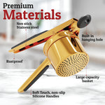 Heavy-Duty Stainless Steel Potato Masher - Smooth, Lump-Free Mashing