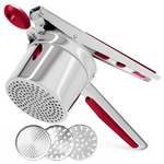 Heavy-Duty Stainless Steel Potato Masher - Smooth, Lump-Free Mashing