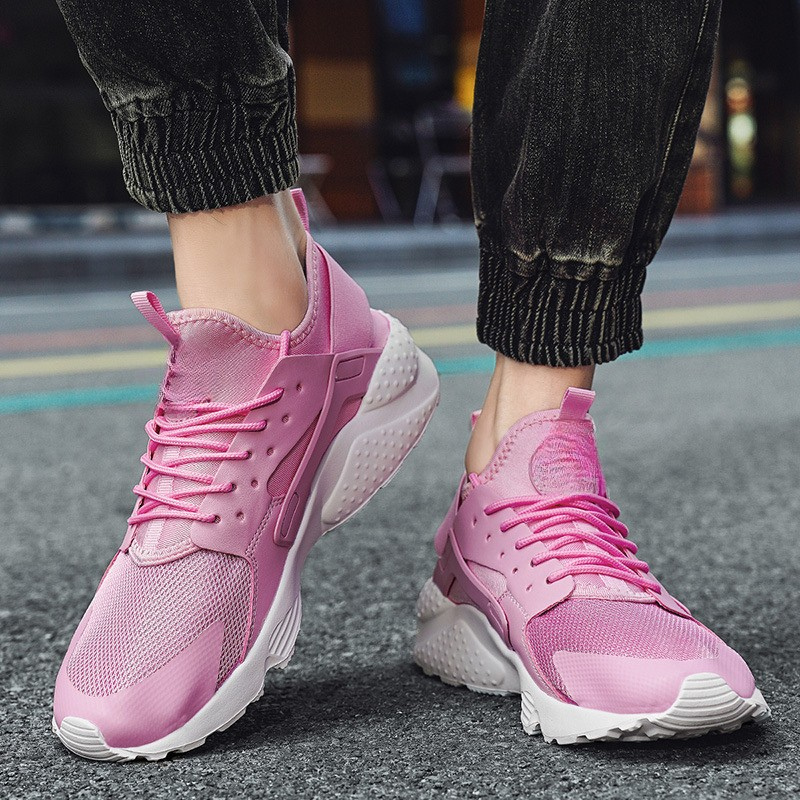 Breathable Mesh Sneakers - Lace-Up with Non-Slip Grip Sole