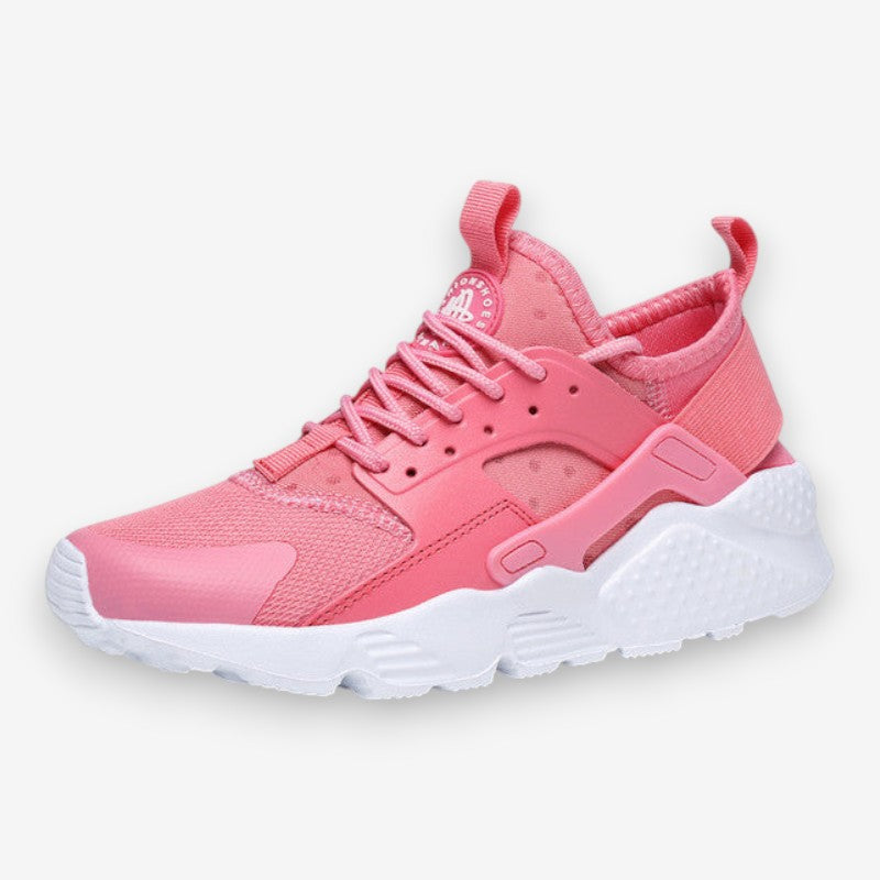 Breathable Mesh Sneakers - Lace-Up with Non-Slip Grip Sole