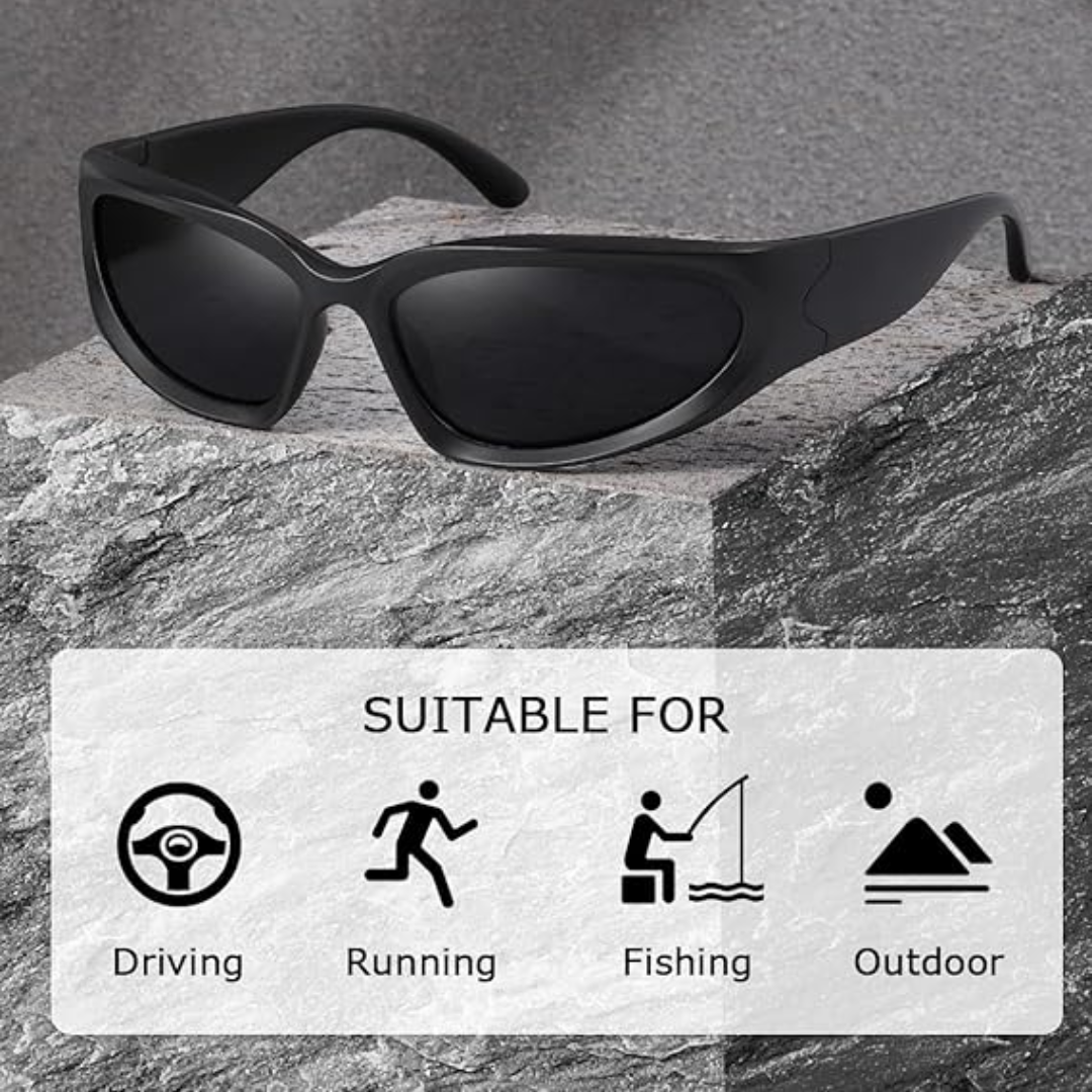 SwiftWrap Sunglasses - Polarized Wrap-Around Sports Eyewear