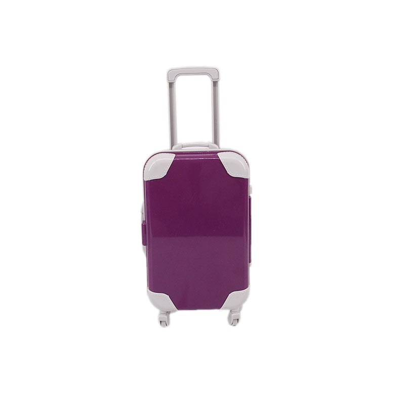 Doll Travel Suitcase - Durable 18-Inch Pretend Play Accessory