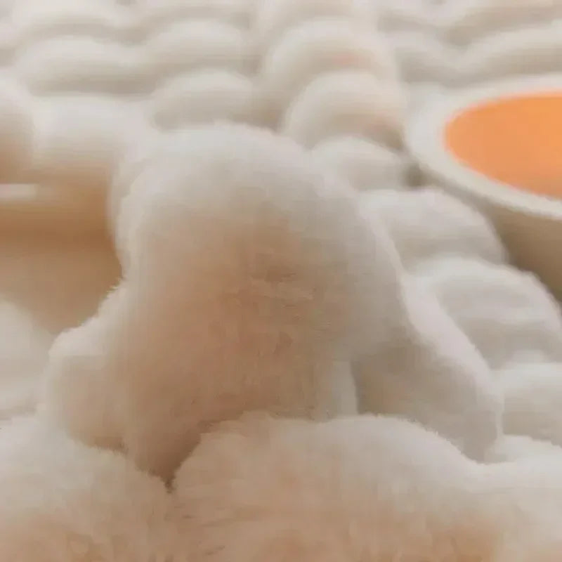 VeluLuxe Faux Fur Fluffy Blanket - Portable Cuddle Blanket