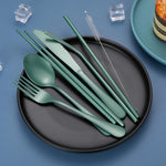 Portable Stainless Steel Cutlery Set - Travel Utensils with Case
