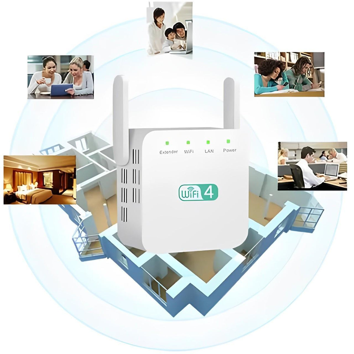 Long-Range WiFi Repeater - Boost Your Home Internet Signal