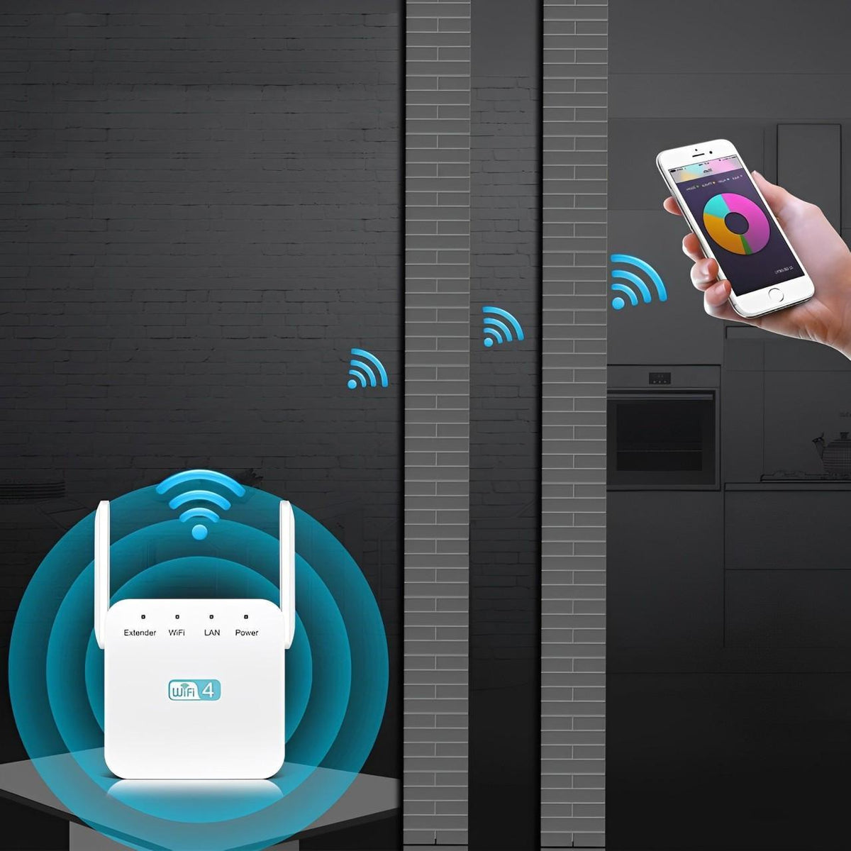 Long-Range WiFi Repeater - Boost Your Home Internet Signal