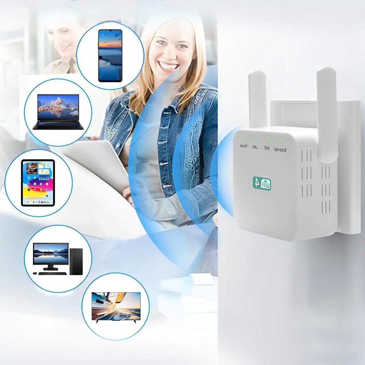 Long-Range WiFi Repeater - Boost Your Home Internet Signal