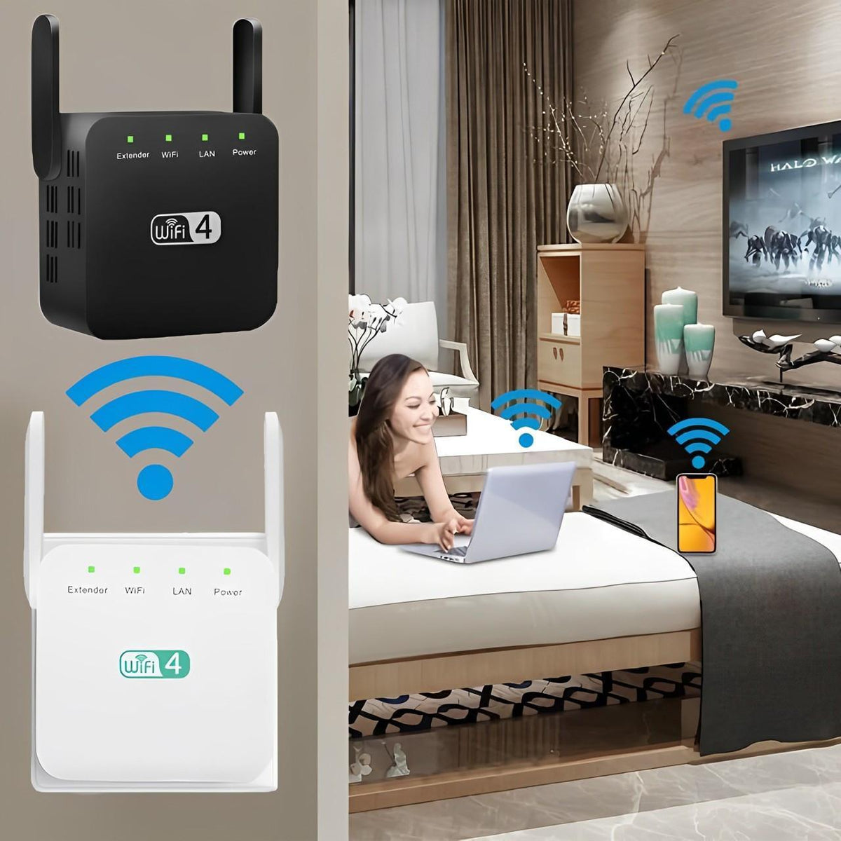 Long-Range WiFi Repeater - Boost Your Home Internet Signal