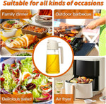DualSpray Olive Oil Sprayer - 2-in-1 Glass Dispenser and Mister