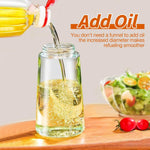 DualSpray Olive Oil Sprayer - 2-in-1 Glass Dispenser and Mister