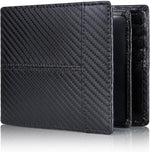 SlimArmor RFID-Blocking Leather Bifold Wallet - 16 Card Slots for Men