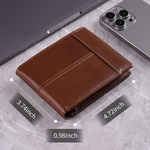 SlimArmor RFID-Blocking Leather Bifold Wallet - 16 Card Slots for Men