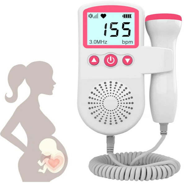 Fetal Doppler Heart Rate Monitor - Home Baby Heartbeat Listening Device