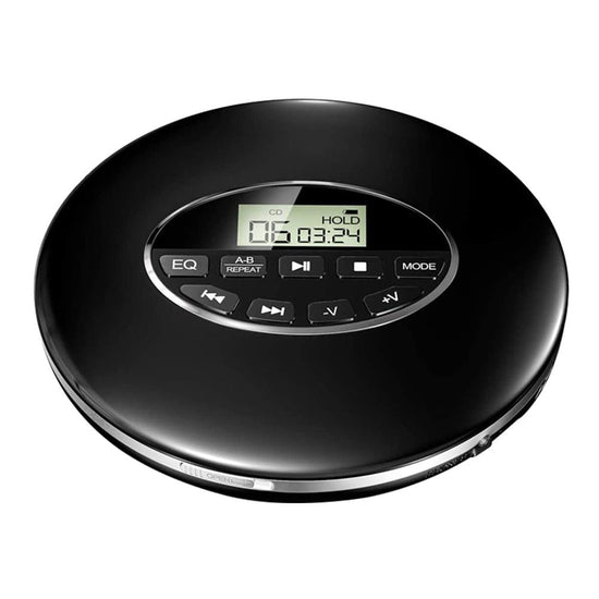 Portable CD Player - Compact Walkman with Anti-Skip & Headphones