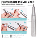 Electric Nail File 45000RPM - Quiet Portable Manicure Tool