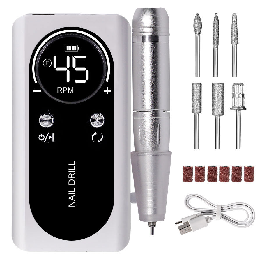 Electric Nail File 45000RPM - Quiet Portable Manicure Tool