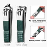 Professional Nail Clipper Set - Stainless Steel with Anti-Splash Design