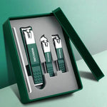 Professional Nail Clipper Set - Stainless Steel with Anti-Splash Design