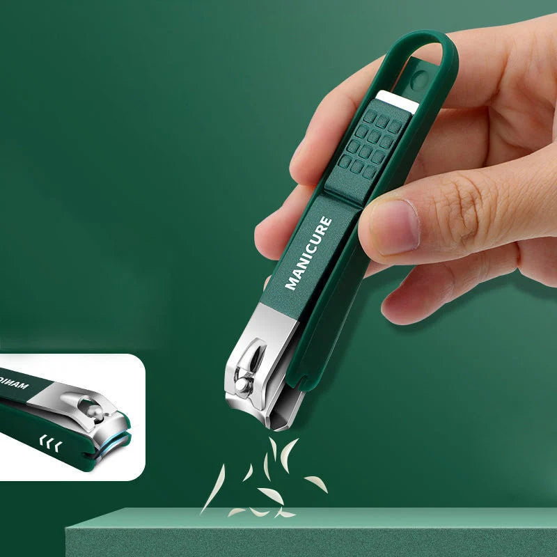 Professional Nail Clipper Set - Stainless Steel with Anti-Splash Design