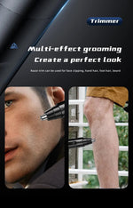 Rechargeable Nose & Ear Hair Trimmer - Painless Precision Grooming