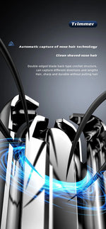 Rechargeable Nose & Ear Hair Trimmer - Painless Precision Grooming