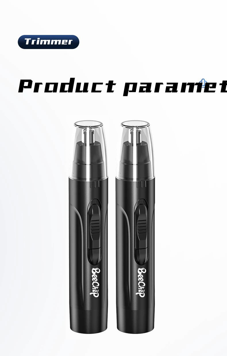 Rechargeable Nose & Ear Hair Trimmer - Painless Precision Grooming