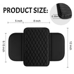 PU Leather Car Armrest Mat - Comfort and Storage Pad