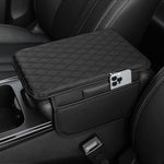 PU Leather Car Armrest Mat - Comfort and Storage Pad