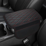 PU Leather Car Armrest Mat - Comfort and Storage Pad