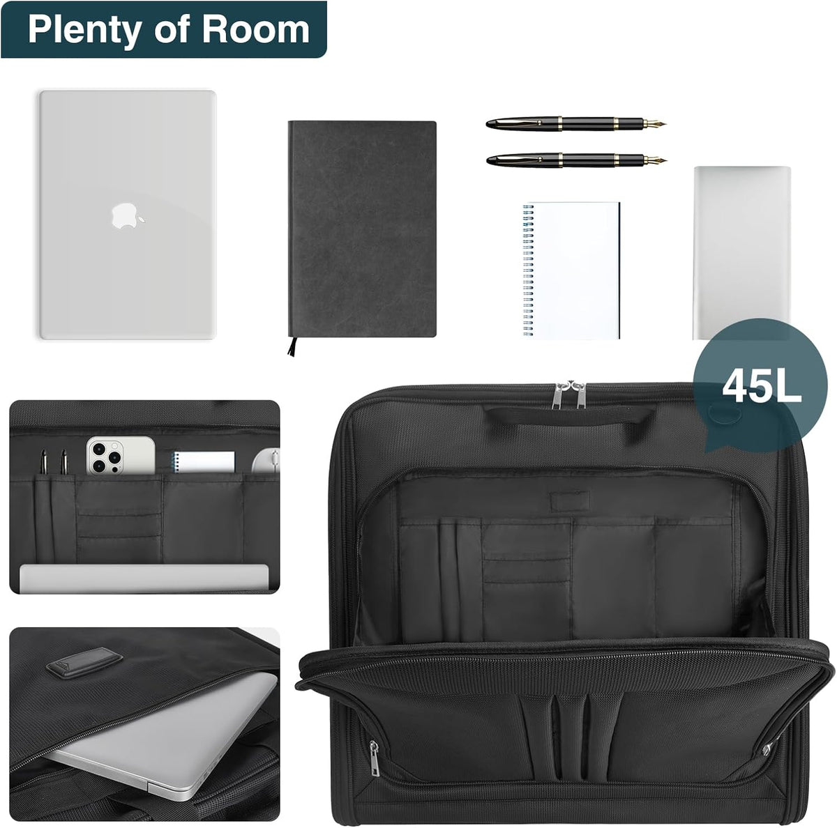 Foldable Travel Garment Bag - Waterproof Carry-On Suit Organizer