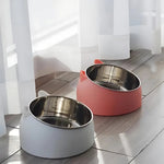 Angled Cat Bowl - Tilted Design for Comfortable Feeding