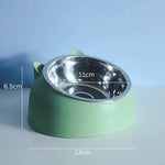 Angled Cat Bowl - Tilted Design for Comfortable Feeding